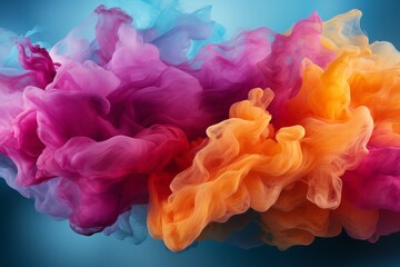 Fototapeta premium Vivid Colors in Color Splash: A vibrant expression of fractal paint and texture in the Color Splash series, celebrating imagination, creativity, and art.