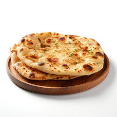 A naan bread isolated on white background &ndash;s 150 