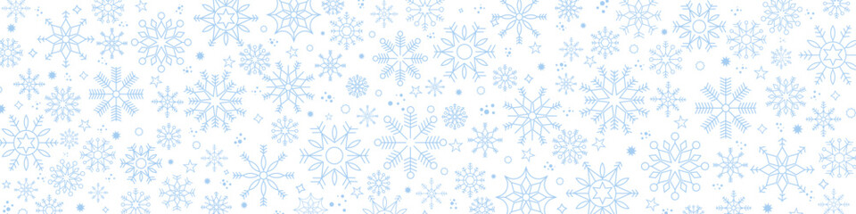 Winter and Christmas background with snowflakes. Christmas background for greeting card. New year and Christmas greeting card. White background. Vector illustration