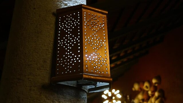 lantern in the night