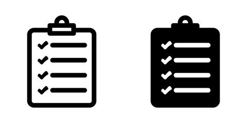 Clipboard, checklist icon. flat design vector illustration for web and mobile