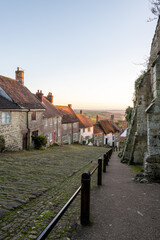 View from the top of Gold Hill in Shaftesbury