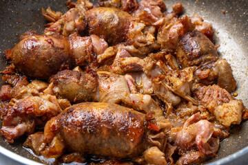 Traditional Georgian sausages Kupati, mainly produced in the Mingrelian region