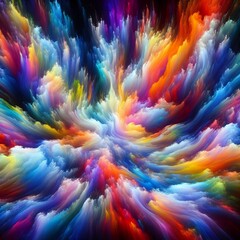 A vibrant realm of pure energy, where colors dance and flow like living things