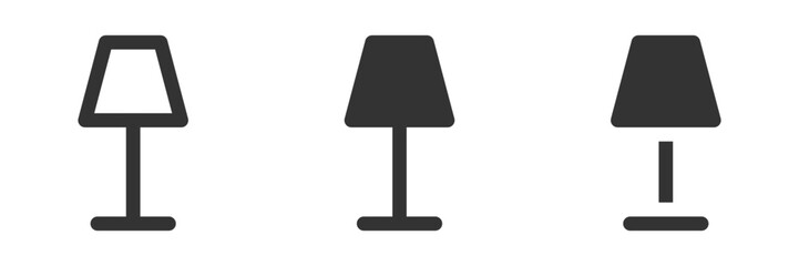 Night lamp icon. Vector illustration