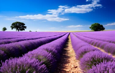 Summer lavender field beautiful landscape