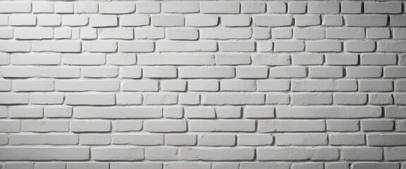 A textured white brick wall, evenly laid with subtle imperfections, offering a clean and modern
