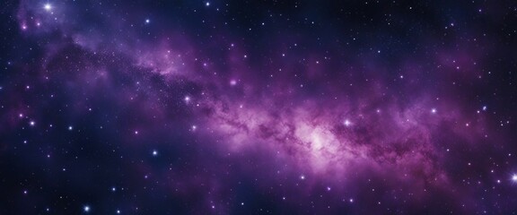 A sprawling nebula of blues and purples, sprinkled with star-like specks, capturing the vastness 
