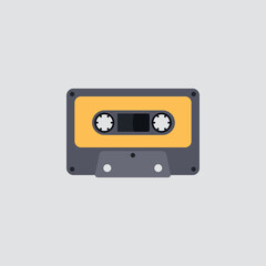 Retro Classic Cassette Tape Clip Art.