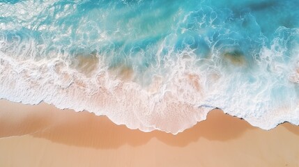 Fototapeta na wymiar Drone Photo of Beautiful Beach and Sea 