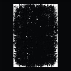 splat grunge black and white frame