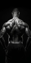 Muscles, Bodybuilding, Fitness, Menpower with AI