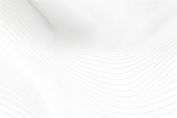 Abstract wavy background. Thin line on white.