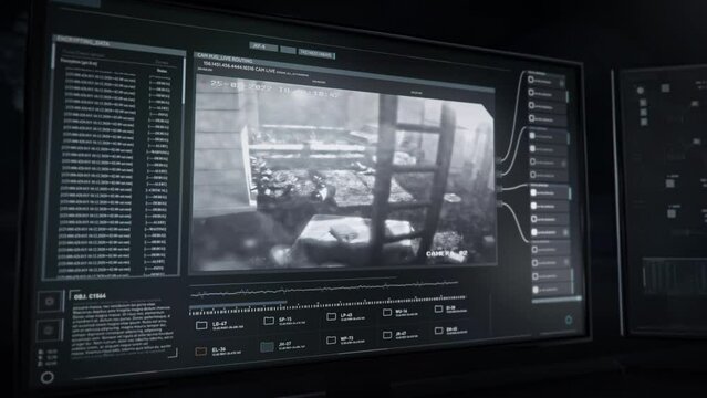 Tactical Warfare Network Establishes Surveillance Over Military Operation Area. Tactical Warefare Network Supports Soldiers Fighring Terrorists. Army Tactical Warfare Network On Computer Screen