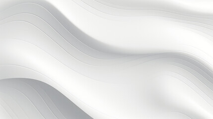 Smooth white waves with elegant curves in a minimalist design