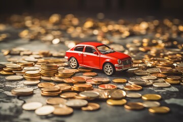 Car dealership. Keys, loan interests, agreements, financial services, insurance, and leasing options