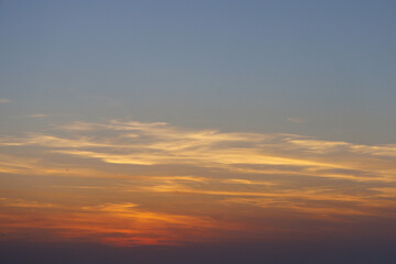 Naklejka na ściany i meble Incredible sky color at sunset.
