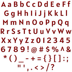 Decorative Alphabet and Numbers Set