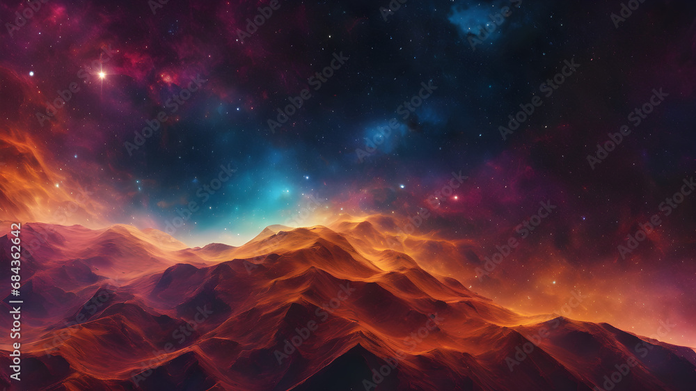 Wall mural abstract background inspired by the mysteries of the cosmos