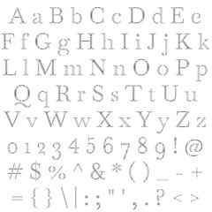 Decorative Alphabet and Numbers Set