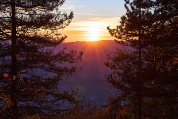 Sunset at Monte Livata, Monti Simbruini Natural Regional Park
