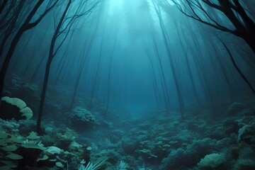 underwater view of a reef - obrazy, fototapety, plakaty