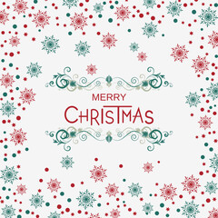 Merry Christmas and Happy New Year retro style vector illustration