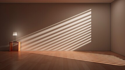 Interplay of Light and Shadow in a Modern Minimalist Room.