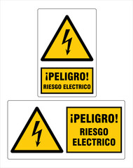 señal precaución, riesgo eléctrico, alto voltaje, caution sign, electrical hazard, high voltage