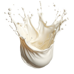 Crown milk, yougurt or cream wave flow splash