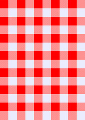 Gingham pattern template. Vector design.