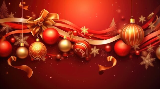 Merry Christmas background christmas element Vector illustration realistic clipart bright