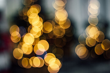 Sparkling bokeh, defocus lights. Festive Christmas background