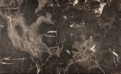 Black marble pattern, natural stone texture with white fibers.