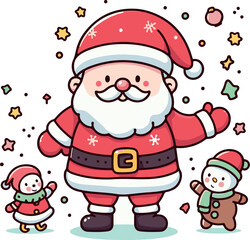 santa claus with gifts