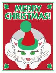 Pretty Christmas Kitty