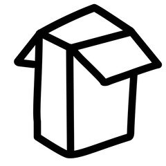 cardboard box outline