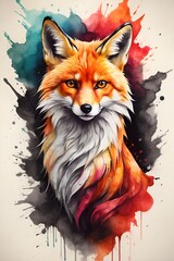 red fox with a smile