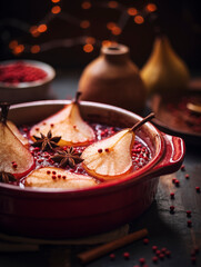 Baked pears with spices