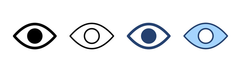 Eye icon vector. Eye sign and symbol. Look and Vision icon.