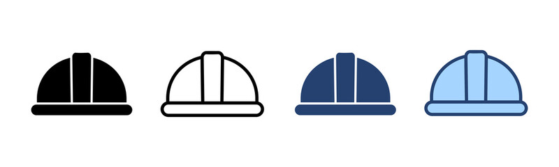 Helmet icon vector. Motorcycle helmet sign and symbol. Construction helmet icon. Safety helmet