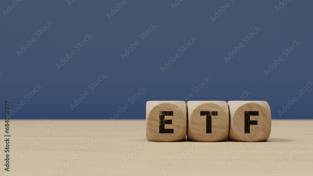 Poster the background of the wooden cube with 