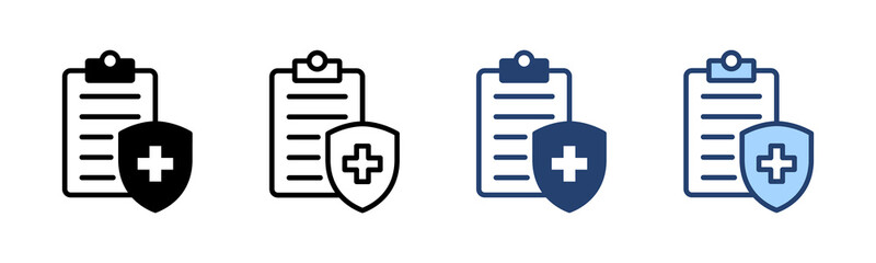 Medical insurance icon vector. health insurance sign and symbol