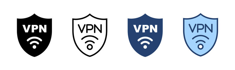 Vpn icon vector. Private network sign and symbol. virtual private network icon.