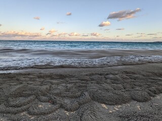 sea, pumice and beach