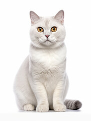Obraz premium Burmilla Cat Studio Shot Isolated on Clear Background, Generative AI