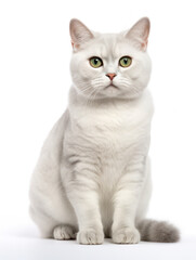 Obraz premium Burmilla Cat Studio Shot Isolated on Clear Background, Generative AI