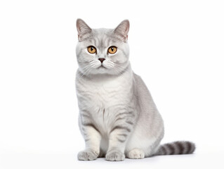 Obraz premium Burmilla Cat Studio Shot Isolated on Clear Background, Generative AI
