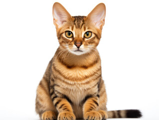 Obraz premium Singapura Cat Studio Shot Isolated on Clear Background, Generative AI