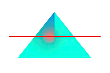 3d rendered illustration of a triangle